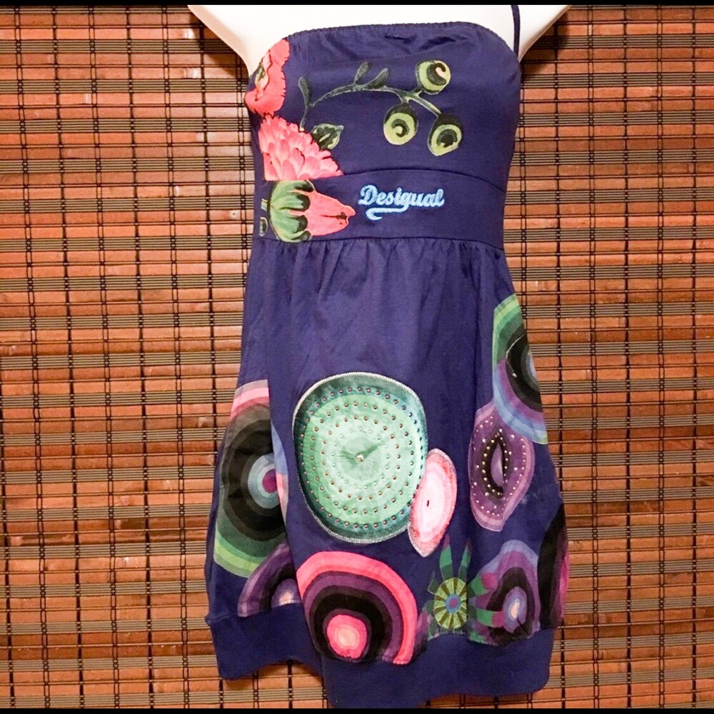 Blue Desigual mini dress—never worn